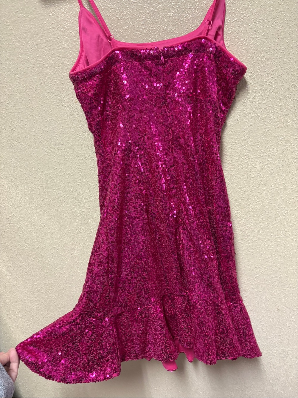 Lulu's Hot Pink Sequin Party Dress - Picture 5 of 8